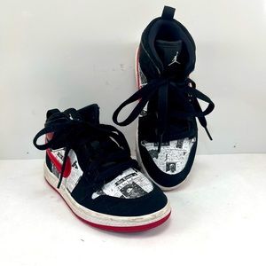 Nike Jordan 1 Mid Newspaper Air Times Kid’s Size C 12. Sneakers